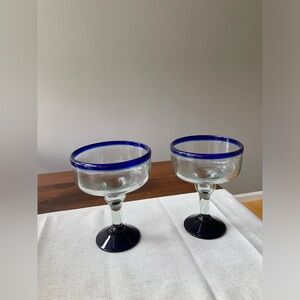 2 new margarita glasses